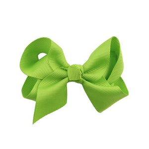 Girls Hair Accessories Bowknot Hair Clips Solid Hair Bows Ribbon Princess Hairpin Elastic Party Headwear Bowknot Hairclip